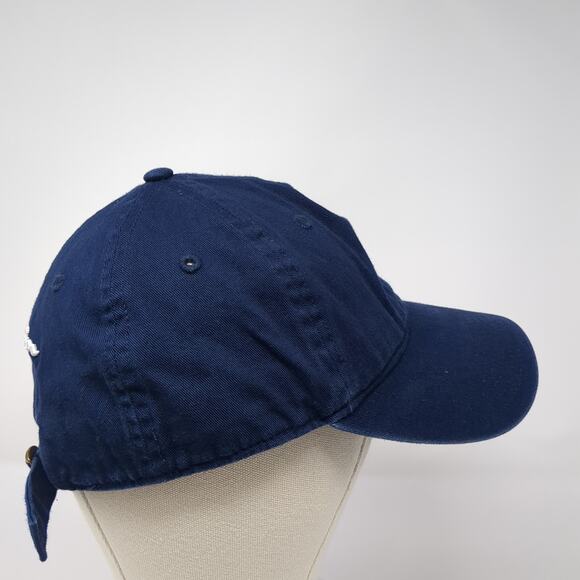 Champion C Logo Slideback Hat Blue One Size Embroidered Vent Holes - Picture 5 of 9